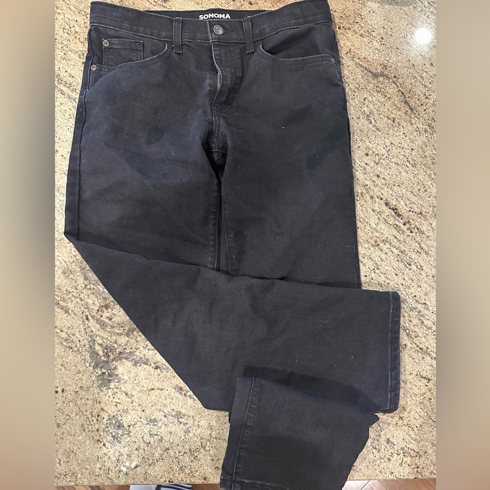 Boys 16H Black Denim Jeans